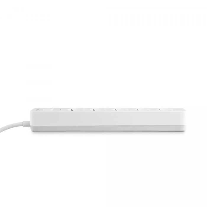 Мережевий подовжувач VIDEX ONCORD з/з 5п 3м (3x1.5мм) з кнопкою White