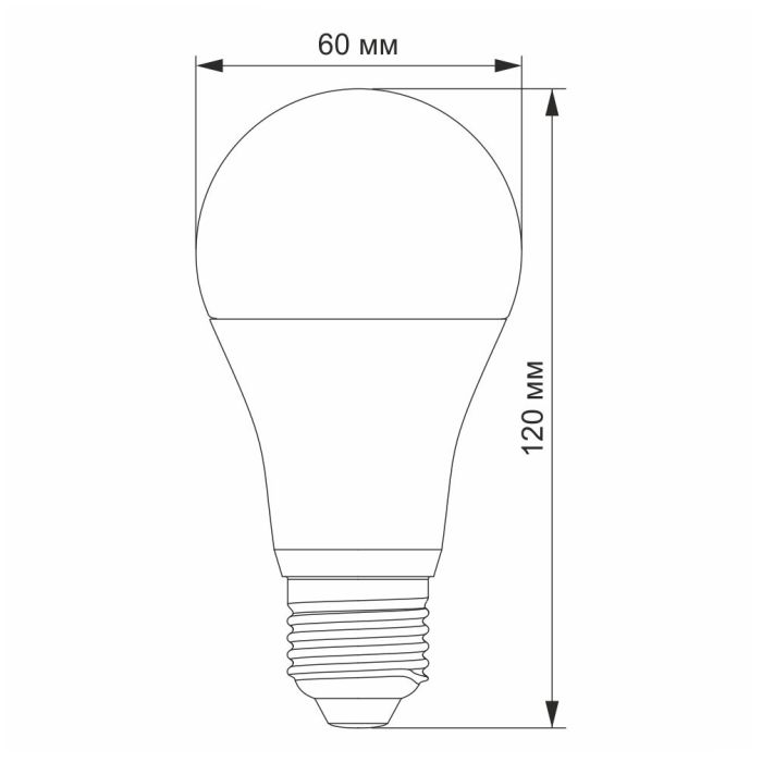LED лампа VIDEX A65e 15W E27 4100K