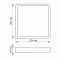 LED Світильник накладний квадрат VIDEX 24W 5000K White