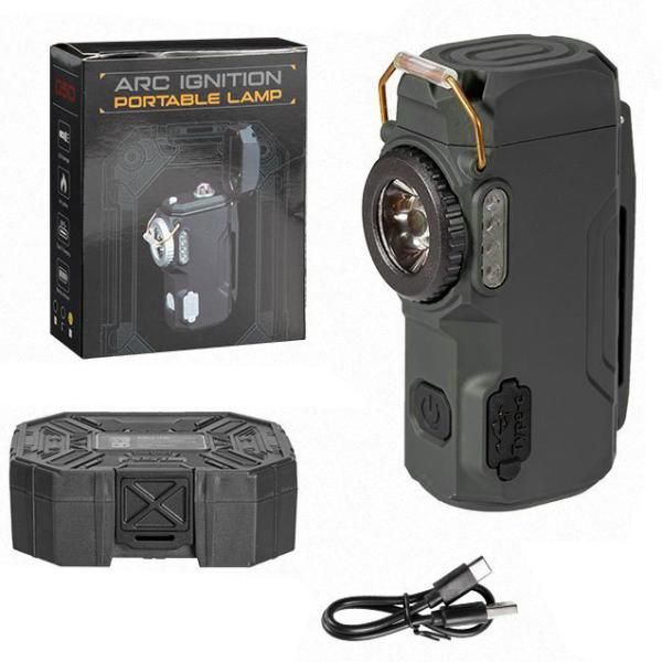 Ліхтар-запальничка MULTIFUNCTIONAL D50-COB black
