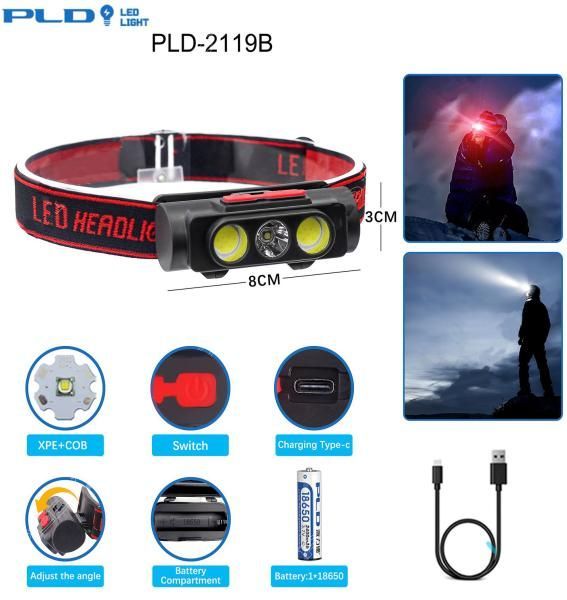 Ліхтар налобний PLD-2119B
