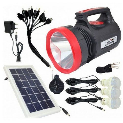 Ліхтар переносний Luxury 1908, 10W+22LED, FM радіо, power bank, TF card, сон. панель