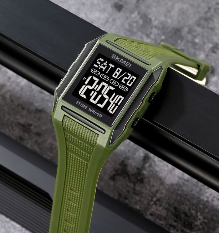 Чоловічий наручний годинник SKMEI 2257AG ARMY GREEN