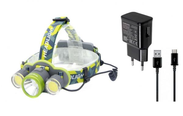 Ліхтарик налобний Police BL-2133 USB-Сharger