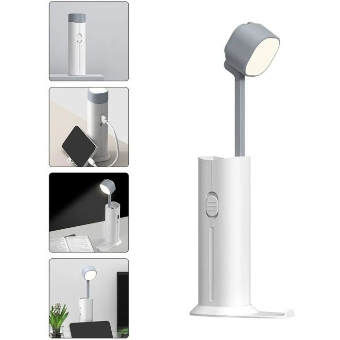 Настільна лампа FlashLight lamp 1200mAh powerbank D16 Білий