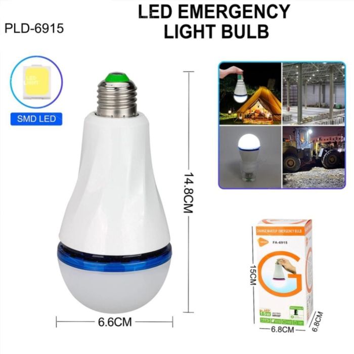 Світлодіодна LED лампочка з акумулятором FA-6915