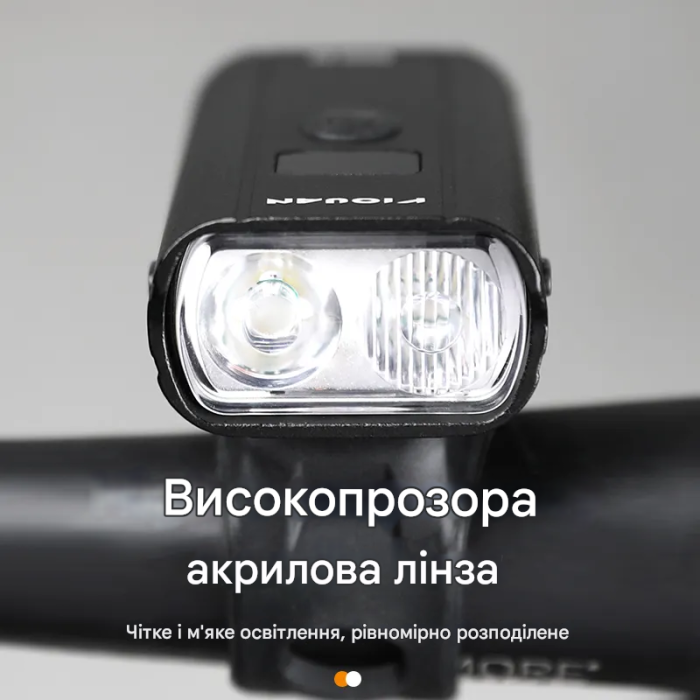 Велосипедний ліхтар RIQUAN BQ-Z03 600Lm, 1500mAh