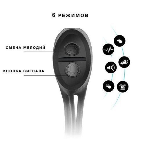 Велосипедний дзвінок + комп'ютер + велофара XA-585-T6+2LED
