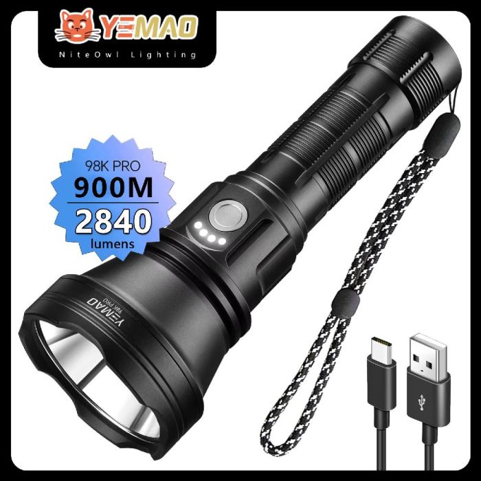 Портативний світлодіодний ліхтарик YEMAO YM-98K PRO 2840Lm 6000K