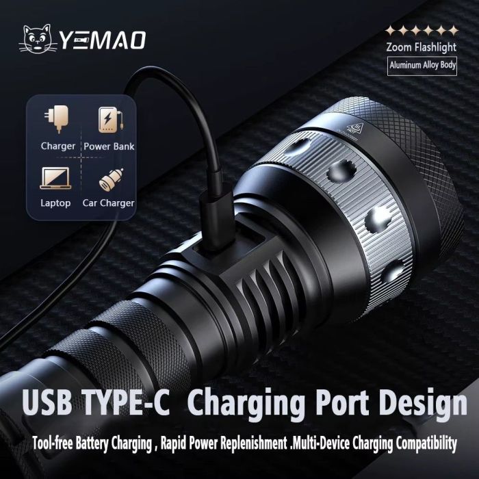 Портативний світлодіодний ліхтарик YEMAO YM-A2-C
