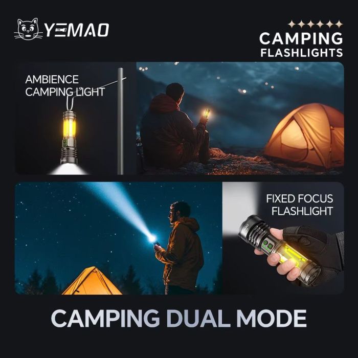 Портативний світлодіодний ліхтарик YEMAO YM-A4 2000Lm 6000K