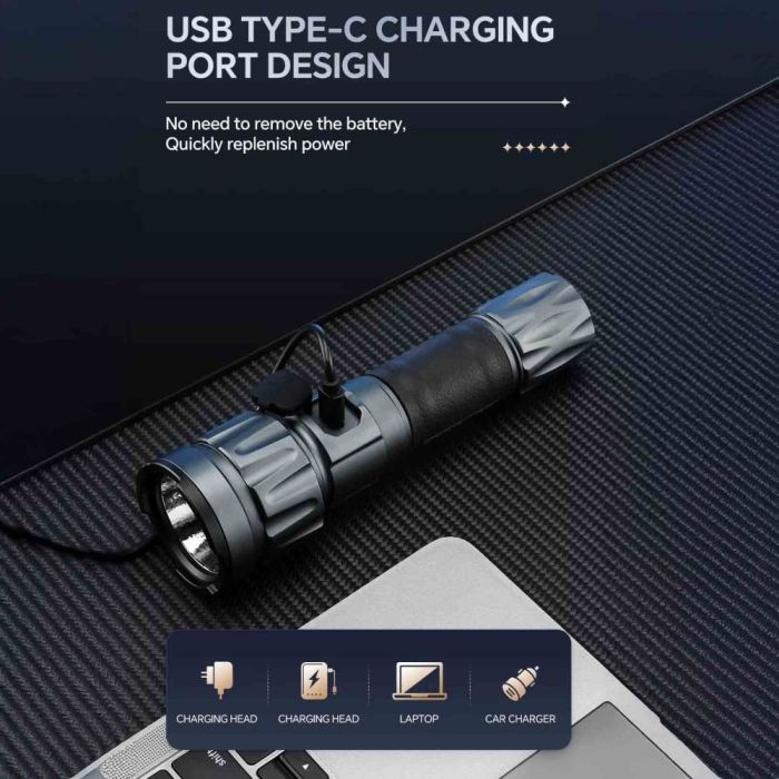 Портативний світлодіодний ліхтарик YEMAO YM-A81 6120Lm 6500K
