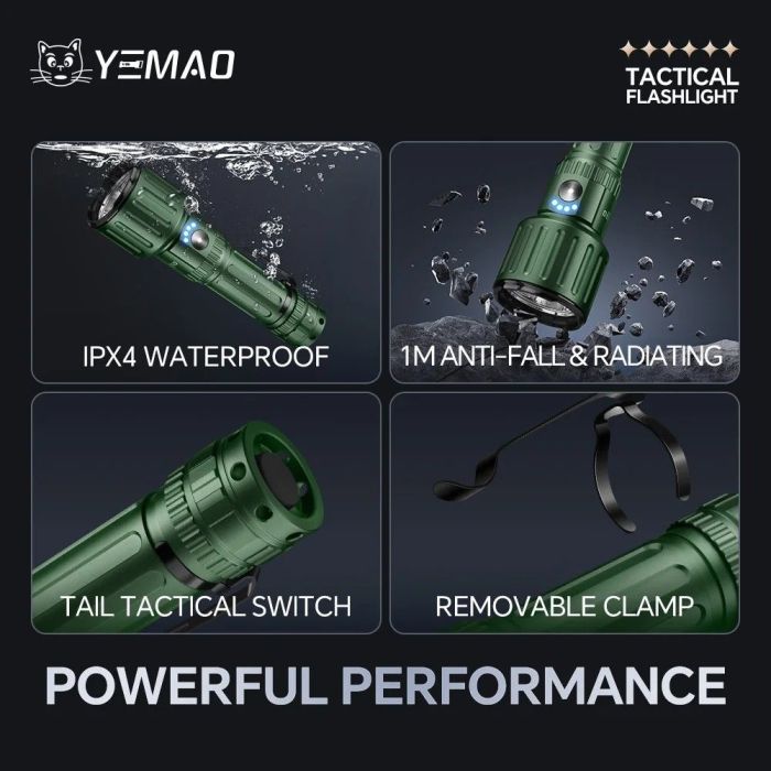 Портативний світлодіодний ліхтарик YEMAO YM-A83