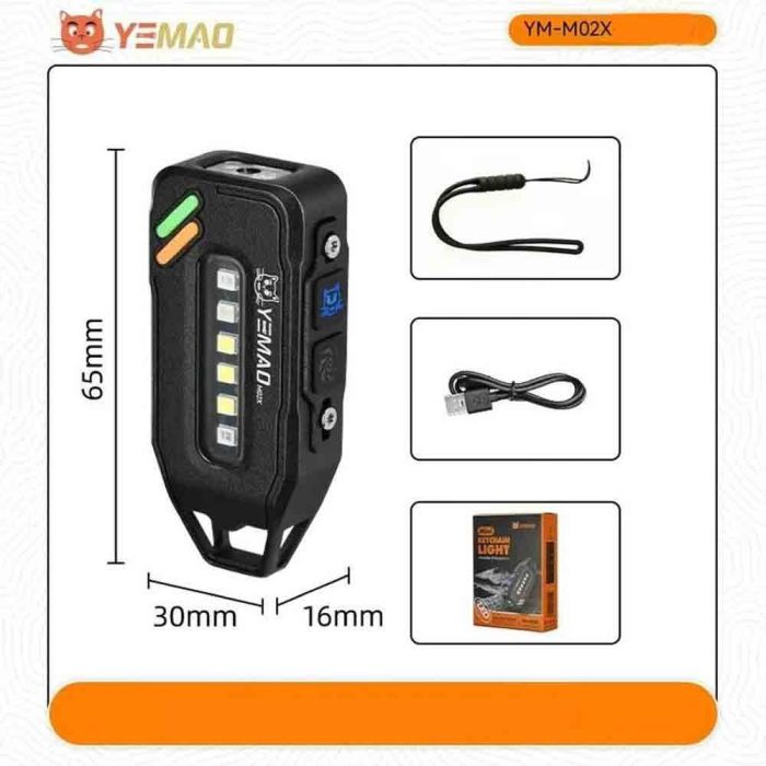 Портативний світлодіодний ліхтарик YEMAO YM-M02X 800Lm 6500K