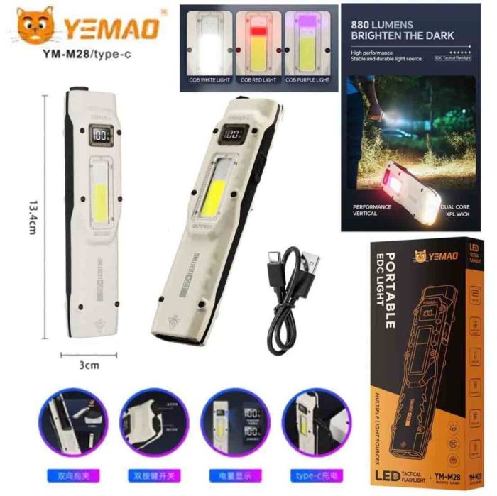 Портативний світлодіодний ліхтарик YEMAO YM-M28